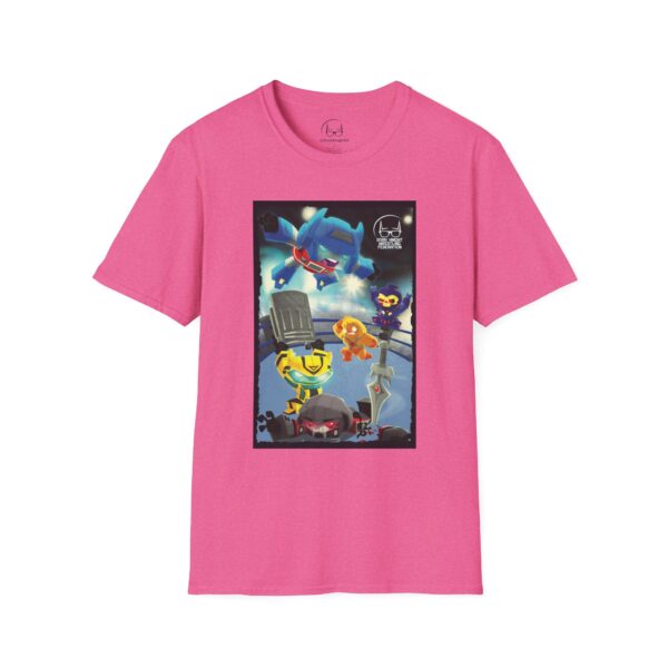 Transformers Wrestling T-Shirt – Main Event Mayhem: Masters of Cybertron | Unisex Softstyle Shirt for 80s Cartoon & Wrestling Fans - Image 34