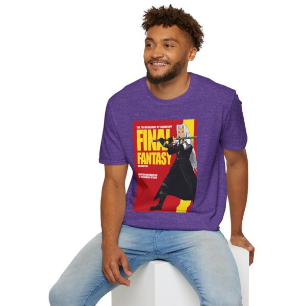 Final Fantasy VII × Kill Bill Vol 2 Movie Poster T-Shirt | Unisex Softstyle Shirt for FF7 & Tarantino Fans - Image 48