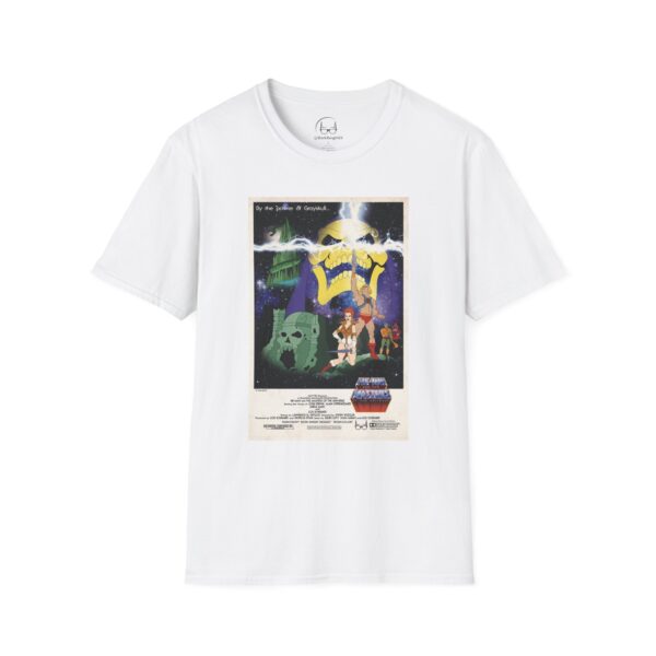 He‑Man x Star Wars Mashup Retro Poster Tee | Unisex Softstyle Graphic Shirt for Sci‑Fi & 80s Cartoon Fans - Image 13