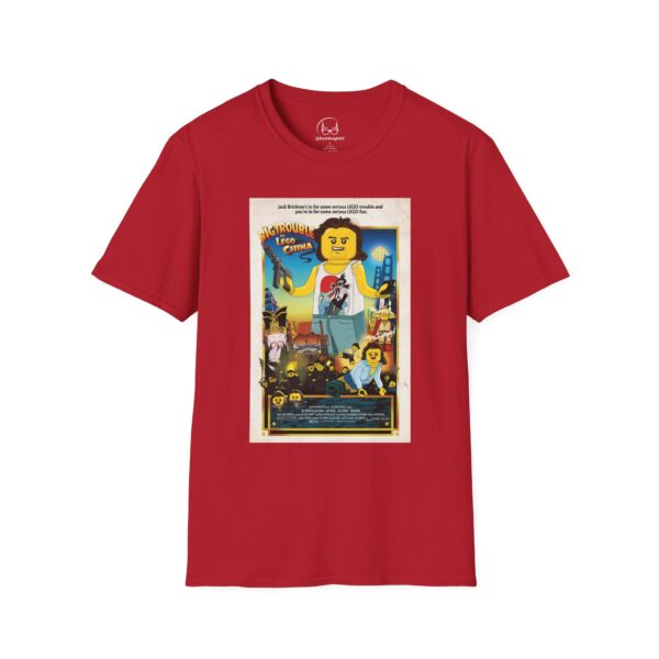 Big Trouble in Lego China Movie Poster T‑Shirt | Retro Movie Poster Mashup for Cult Classic & Lego Fans - Image 49