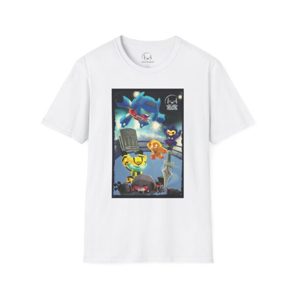 Transformers Wrestling T-Shirt – Main Event Mayhem: Masters of Cybertron | Unisex Softstyle Shirt for 80s Cartoon & Wrestling Fans - Image 4