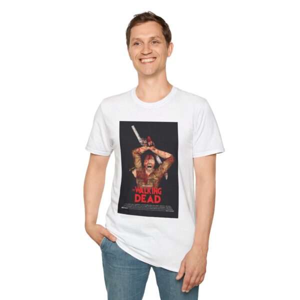 The Walking Dead x The Evil Dead Movie Poster T-Shirt | Unisex Softstyle Shirt for Horror & Zombie Apocalypse Fans - Image 7