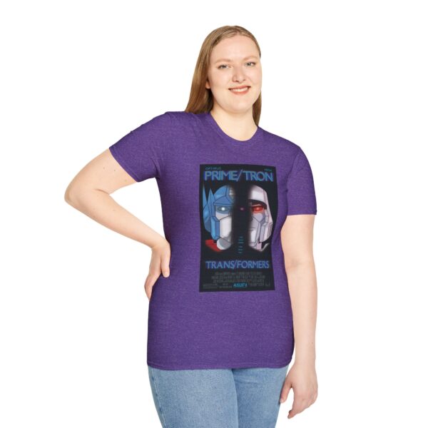 Face/Off × Transformers Movie Poster T‑Shirt | Unisex Softstyle Shirt for 90s Sci‑Fi & 80s Cartoon Fans - Image 39