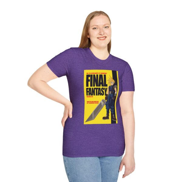 Final Fantasy VII × Kill Bill Vol 1 Movie Poster T-Shirt | Unisex Softstyle Shirt for FF7 & Tarantino Fans - Image 39