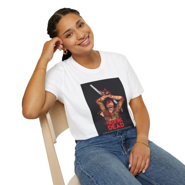 The Walking Dead x The Evil Dead Movie Poster T-Shirt | Unisex Softstyle Shirt for Horror & Zombie Apocalypse Fans - Image 8