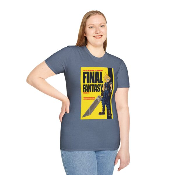 Final Fantasy VII × Kill Bill Vol 1 Movie Poster T-Shirt | Unisex Softstyle Shirt for FF7 & Tarantino Fans - Image 27