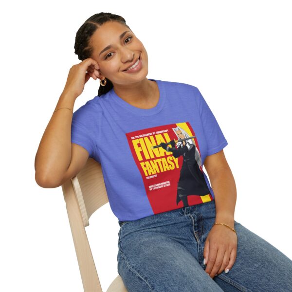 Final Fantasy VII × Kill Bill Vol 2 Movie Poster T-Shirt | Unisex Softstyle Shirt for FF7 & Tarantino Fans - Image 31