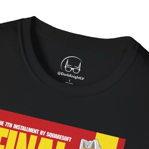 Final Fantasy VII × Kill Bill Vol 2 Movie Poster T-Shirt | Unisex Softstyle Shirt for FF7 & Tarantino Fans - Image 2
