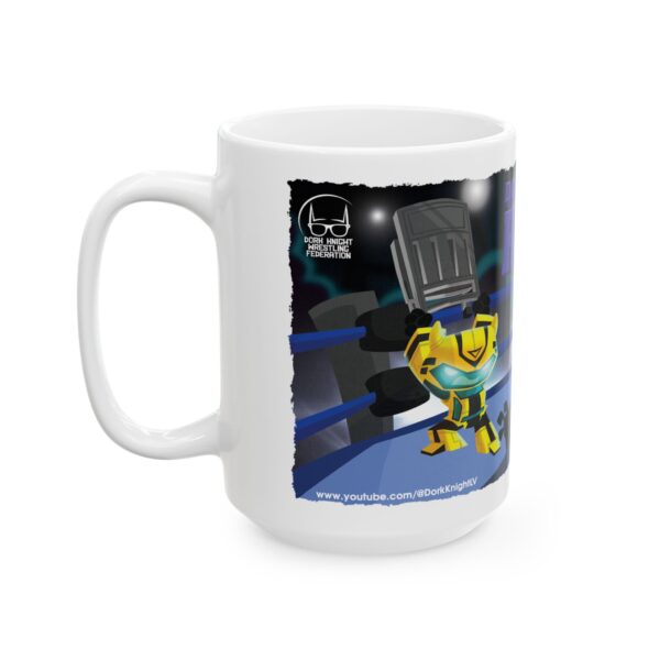 Dork Side of the Ring Ceramic Mug | Fun Coffee Cup for Wrestling Fans | Unique Gift for Birthdays, Holidays, or Collectors - Image 2
