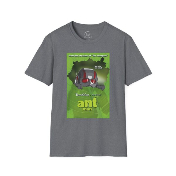 Ant-Man x A Bug’s Life Movie Poster T-Shirt (Parody Mashup) | Unisex Softstyle Shirt for Marvel & Pixar Fans - Image 13