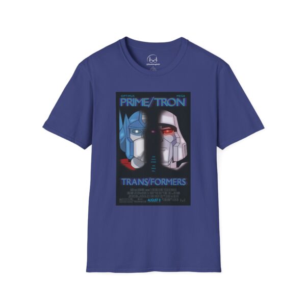 Face/Off × Transformers Movie Poster T‑Shirt | Unisex Softstyle Shirt for 90s Sci‑Fi & 80s Cartoon Fans - Image 33