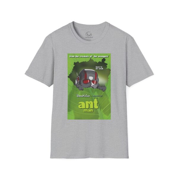 Ant-Man x A Bug’s Life Movie Poster T-Shirt (Parody Mashup) | Unisex Softstyle Shirt for Marvel & Pixar Fans - Image 9