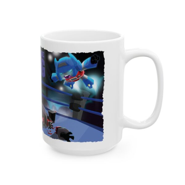 Dork Side of the Ring Ceramic Mug | Fun Coffee Cup for Wrestling Fans | Unique Gift for Birthdays, Holidays, or Collectors - Image 3