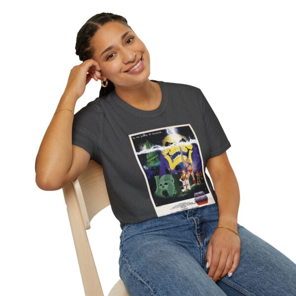 He‑Man x Star Wars Mashup Retro Poster Tee | Unisex Softstyle Graphic Shirt for Sci‑Fi & 80s Cartoon Fans - Image 7