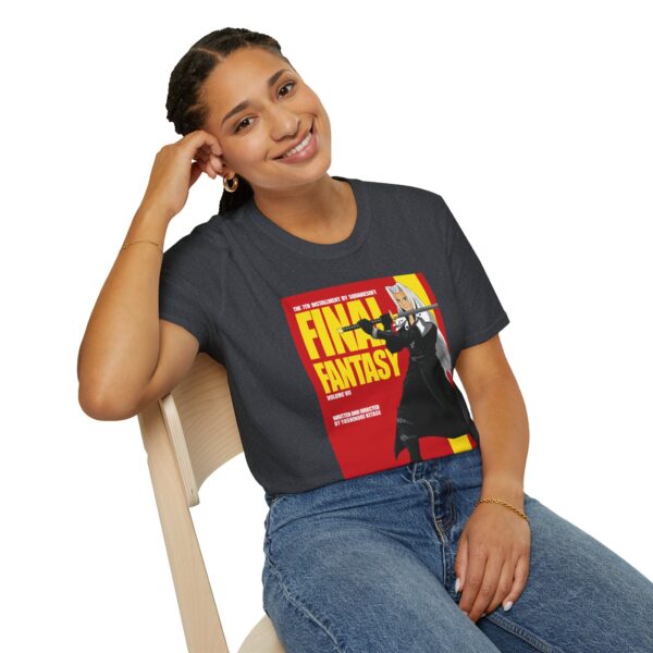 Final Fantasy VII × Kill Bill Vol 2 Movie Poster T-Shirt | Unisex Softstyle Shirt for FF7 & Tarantino Fans - Image 39
