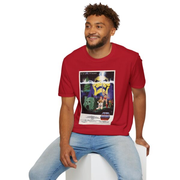 He‑Man x Star Wars Mashup Retro Poster Tee | Unisex Softstyle Graphic Shirt for Sci‑Fi & 80s Cartoon Fans - Image 40