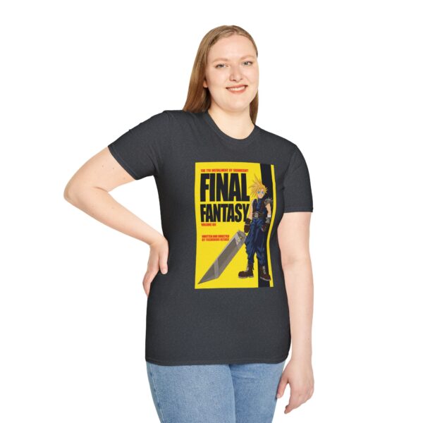 Final Fantasy VII × Kill Bill Vol 1 Movie Poster T-Shirt | Unisex Softstyle Shirt for FF7 & Tarantino Fans - Image 31
