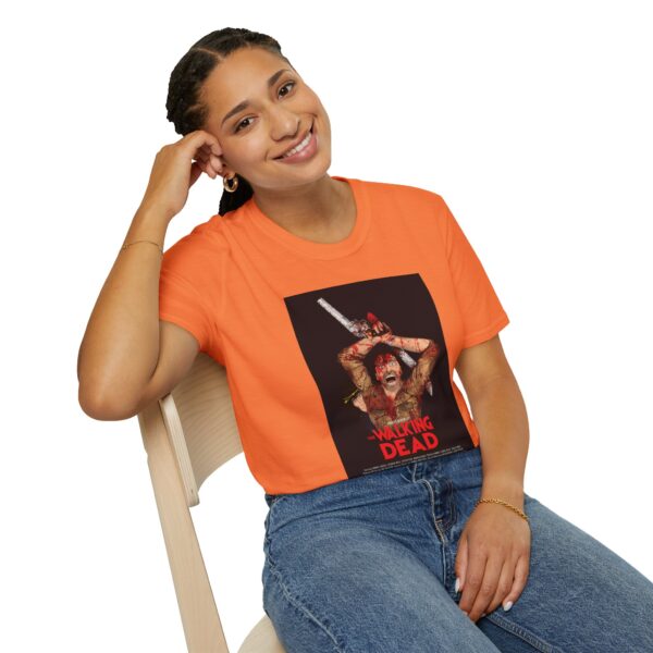 The Walking Dead x The Evil Dead Movie Poster T-Shirt | Unisex Softstyle Shirt for Horror & Zombie Apocalypse Fans - Image 12