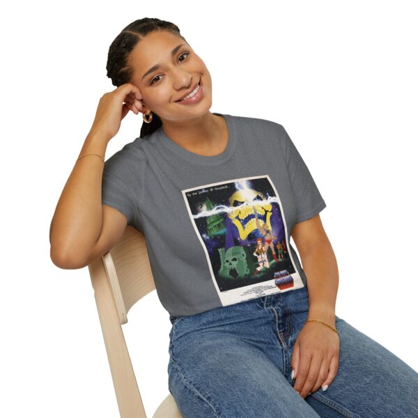He‑Man x Star Wars Mashup Retro Poster Tee | Unisex Softstyle Graphic Shirt for Sci‑Fi & 80s Cartoon Fans - Image 35