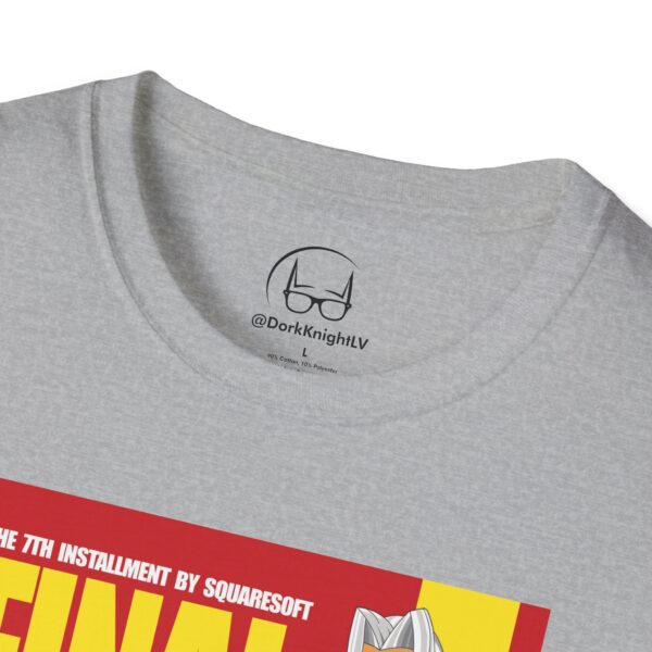 Final Fantasy VII × Kill Bill Vol 2 Movie Poster T-Shirt | Unisex Softstyle Shirt for FF7 & Tarantino Fans - Image 10