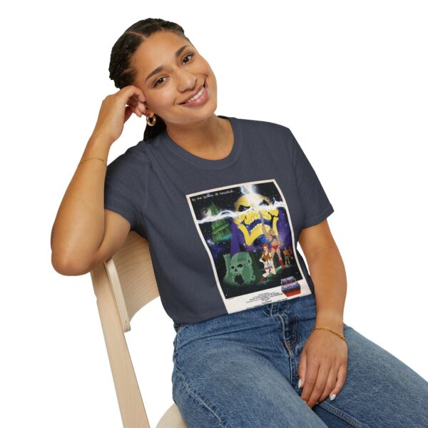 He‑Man x Star Wars Mashup Retro Poster Tee | Unisex Softstyle Graphic Shirt for Sci‑Fi & 80s Cartoon Fans - Image 23