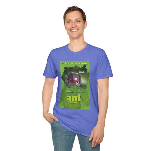Ant-Man x A Bug’s Life Movie Poster T-Shirt (Parody Mashup) | Unisex Softstyle Shirt for Marvel & Pixar Fans - Image 23