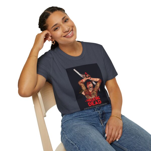The Walking Dead x The Evil Dead Movie Poster T-Shirt | Unisex Softstyle Shirt for Horror & Zombie Apocalypse Fans - Image 40