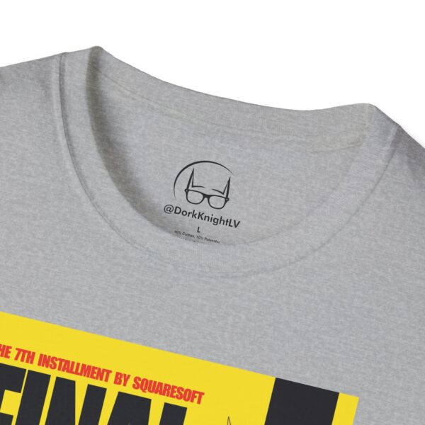 Final Fantasy VII × Kill Bill Vol 1 Movie Poster T-Shirt | Unisex Softstyle Shirt for FF7 & Tarantino Fans - Image 10