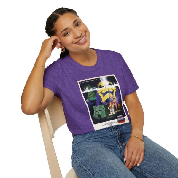 He‑Man x Star Wars Mashup Retro Poster Tee | Unisex Softstyle Graphic Shirt for Sci‑Fi & 80s Cartoon Fans - Image 27