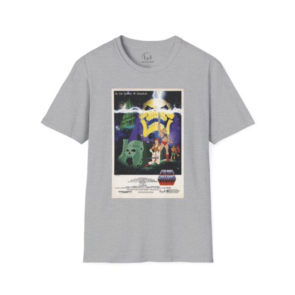 He‑Man x Star Wars Mashup Retro Poster Tee | Unisex Softstyle Graphic Shirt for Sci‑Fi & 80s Cartoon Fans - Image 17