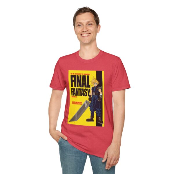 Final Fantasy VII × Kill Bill Vol 1 Movie Poster T-Shirt | Unisex Softstyle Shirt for FF7 & Tarantino Fans - Image 44