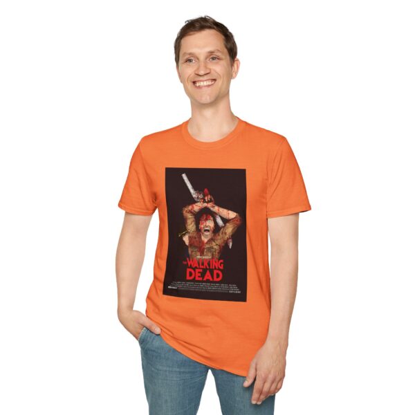 The Walking Dead x The Evil Dead Movie Poster T-Shirt | Unisex Softstyle Shirt for Horror & Zombie Apocalypse Fans - Image 11