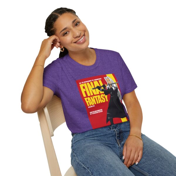 Final Fantasy VII × Kill Bill Vol 2 Movie Poster T-Shirt | Unisex Softstyle Shirt for FF7 & Tarantino Fans - Image 47