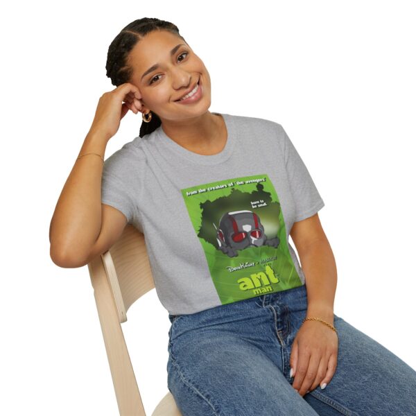 Ant-Man x A Bug’s Life Movie Poster T-Shirt (Parody Mashup) | Unisex Softstyle Shirt for Marvel & Pixar Fans - Image 12