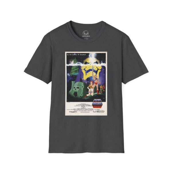 He‑Man x Star Wars Mashup Retro Poster Tee | Unisex Softstyle Graphic Shirt for Sci‑Fi & 80s Cartoon Fans - Image 5