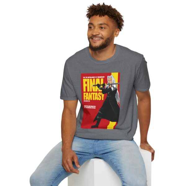 Final Fantasy VII × Kill Bill Vol 2 Movie Poster T-Shirt | Unisex Softstyle Shirt for FF7 & Tarantino Fans - Image 16