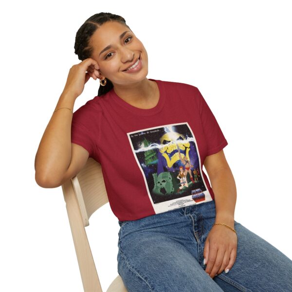 He‑Man x Star Wars Mashup Retro Poster Tee | Unisex Softstyle Graphic Shirt for Sci‑Fi & 80s Cartoon Fans - Image 43
