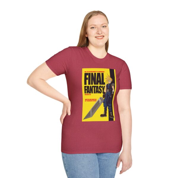 Final Fantasy VII × Kill Bill Vol 1 Movie Poster T-Shirt | Unisex Softstyle Shirt for FF7 & Tarantino Fans - Image 51