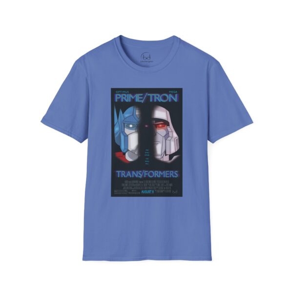 Face/Off × Transformers Movie Poster T‑Shirt | Unisex Softstyle Shirt for 90s Sci‑Fi & 80s Cartoon Fans - Image 21