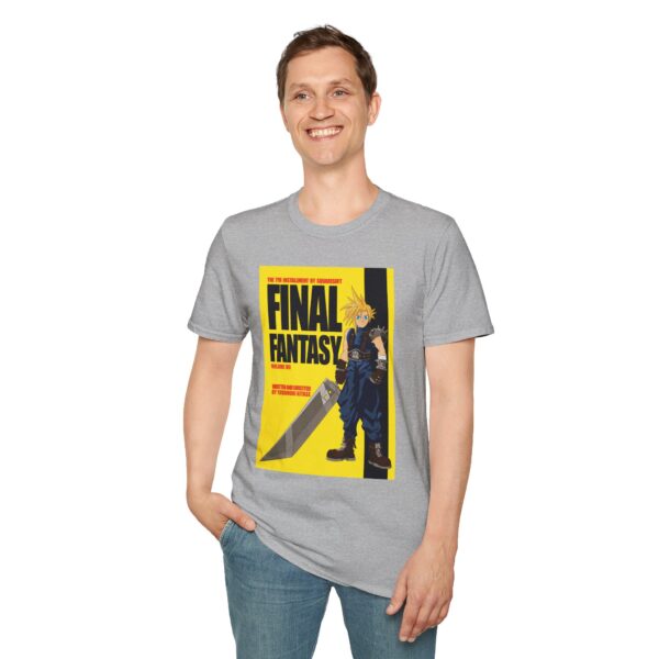 Final Fantasy VII × Kill Bill Vol 1 Movie Poster T-Shirt | Unisex Softstyle Shirt for FF7 & Tarantino Fans - Image 12