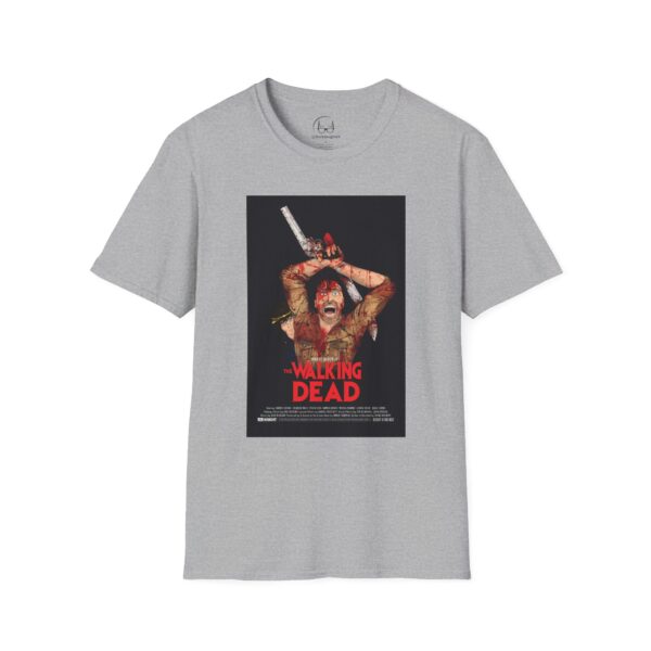 The Walking Dead x The Evil Dead Movie Poster T-Shirt | Unisex Softstyle Shirt for Horror & Zombie Apocalypse Fans - Image 13
