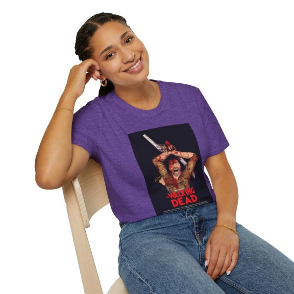 The Walking Dead x The Evil Dead Movie Poster T-Shirt | Unisex Softstyle Shirt for Horror & Zombie Apocalypse Fans - Image 44