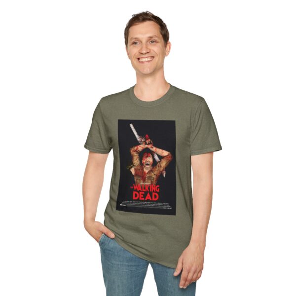 The Walking Dead x The Evil Dead Movie Poster T-Shirt | Unisex Softstyle Shirt for Horror & Zombie Apocalypse Fans - Image 19