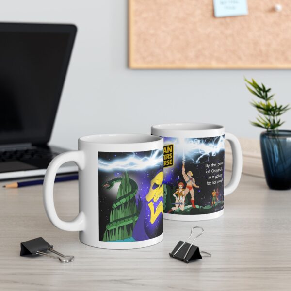 He-Man Coffee Mug – Star Wars Mashup | 11oz & 15oz Retro Sci-Fi Parody Design - Image 7