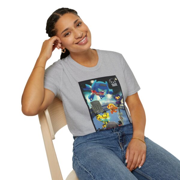 Transformers Wrestling T-Shirt – Main Event Mayhem: Masters of Cybertron | Unisex Softstyle Shirt for 80s Cartoon & Wrestling Fans - Image 9