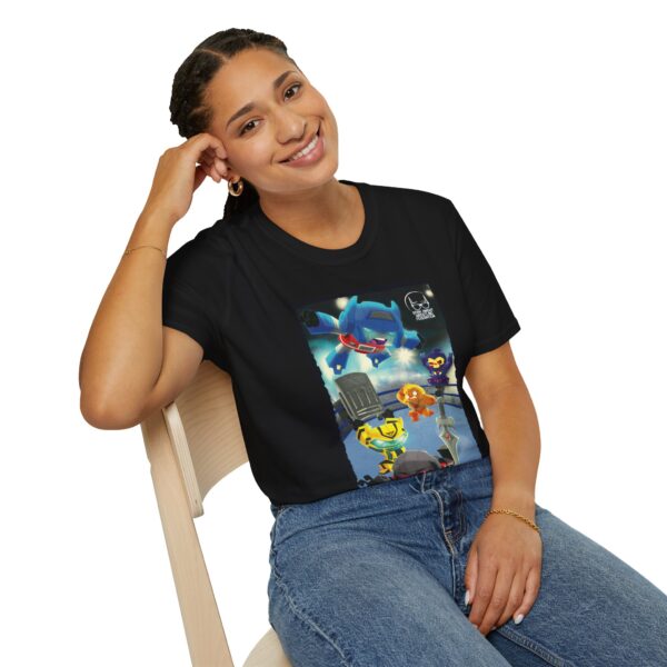 Transformers Wrestling T-Shirt – Main Event Mayhem: Masters of Cybertron | Unisex Softstyle Shirt for 80s Cartoon & Wrestling Fans - Image 3
