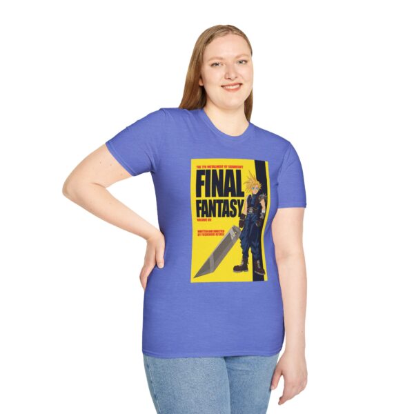 Final Fantasy VII × Kill Bill Vol 1 Movie Poster T-Shirt | Unisex Softstyle Shirt for FF7 & Tarantino Fans - Image 23