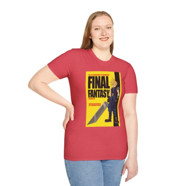 Final Fantasy VII × Kill Bill Vol 1 Movie Poster T-Shirt | Unisex Softstyle Shirt for FF7 & Tarantino Fans - Image 43