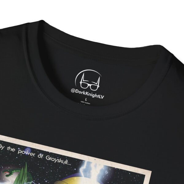 He‑Man x Star Wars Mashup Retro Poster Tee | Unisex Softstyle Graphic Shirt for Sci‑Fi & 80s Cartoon Fans - Image 2