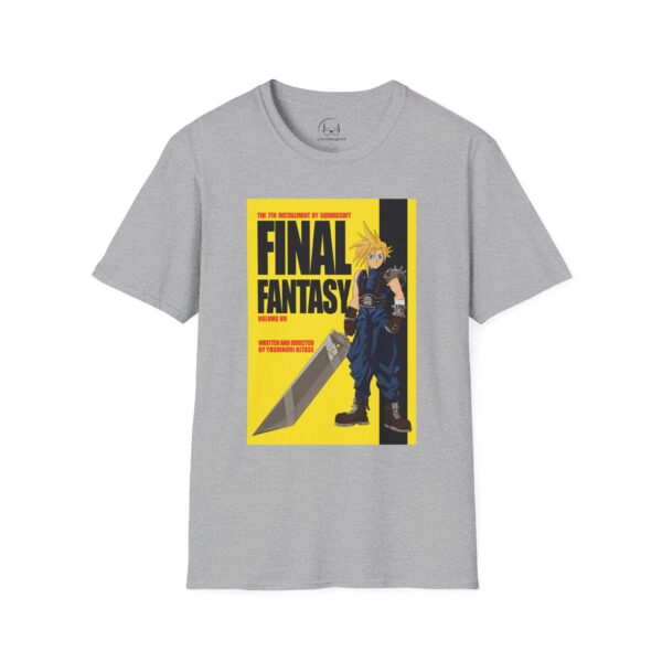 Final Fantasy VII × Kill Bill Vol 1 Movie Poster T-Shirt | Unisex Softstyle Shirt for FF7 & Tarantino Fans - Image 9
